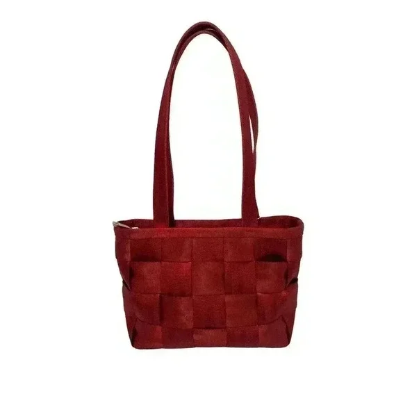 Harveys The Original Seatbelt Bag Red Tote Purse Vintage Small - Picture 4 of 7